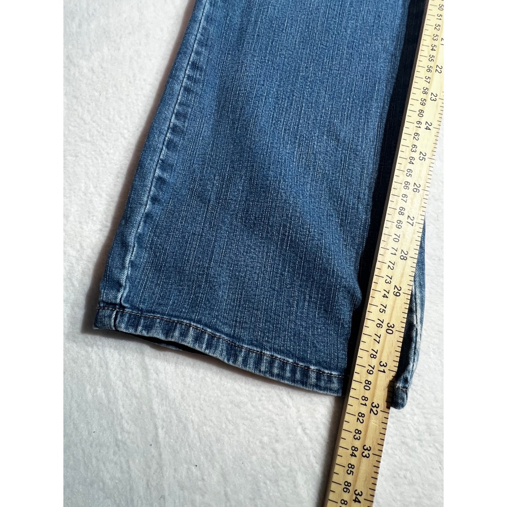 Lee Slender Secret Lower on the Waist Bootcut Jeans Blue Medium Wash Women 16 - Picture 6 of 7